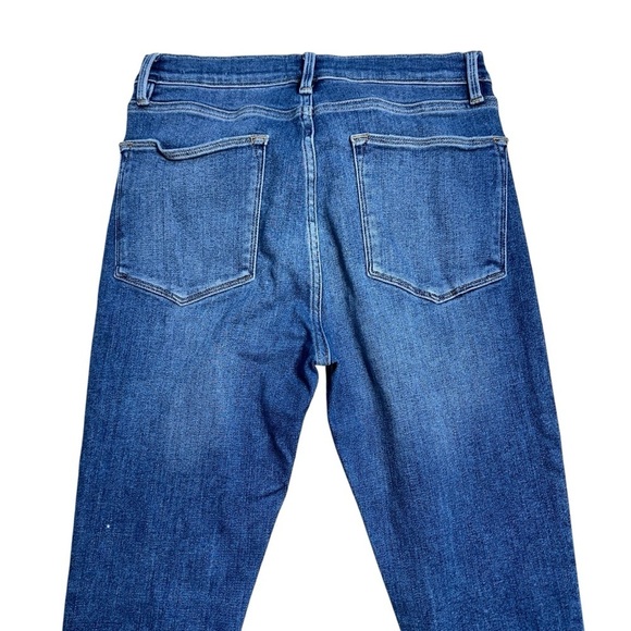 Frame Medium Wash Le High Skinny Crop Denim Jeans Womens 30 - Picture 5 of 7